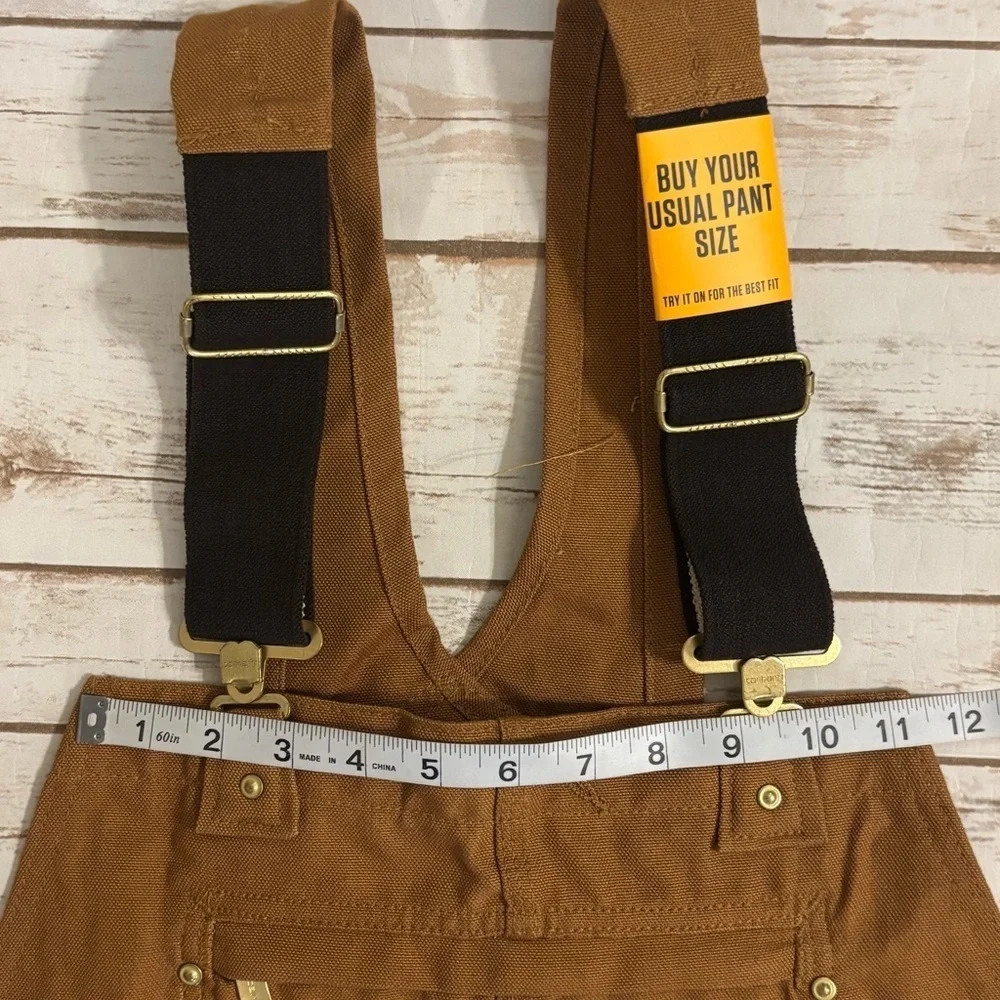 CARHARTT RELAXED FIT DUCK BIB OVERALL CARHARTT BROWN 46X34